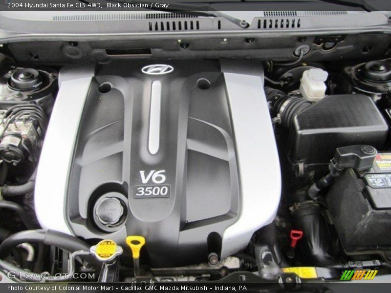 Black Obsidian / Gray 2004 Hyundai Santa Fe GLS 4WD