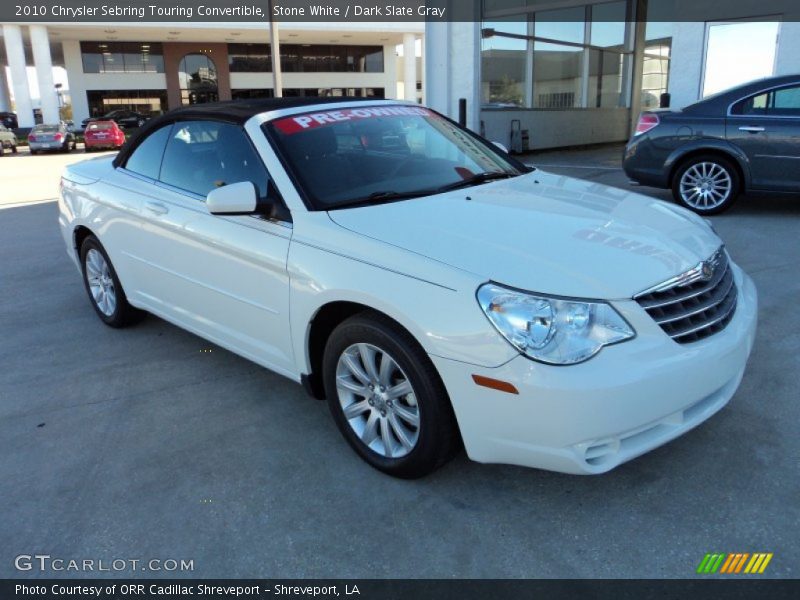 Stone White / Dark Slate Gray 2010 Chrysler Sebring Touring Convertible