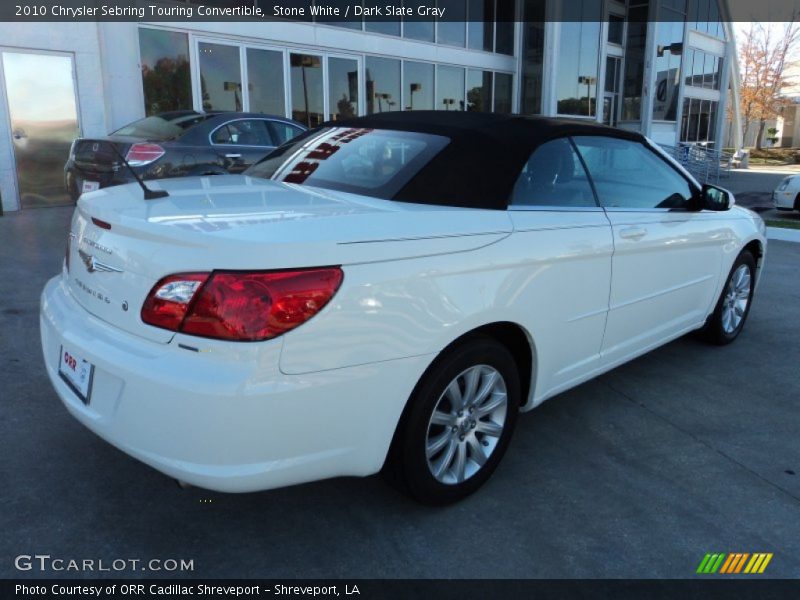 Stone White / Dark Slate Gray 2010 Chrysler Sebring Touring Convertible