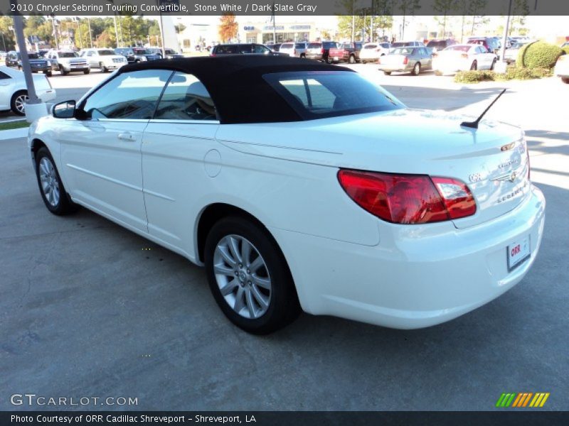 Stone White / Dark Slate Gray 2010 Chrysler Sebring Touring Convertible