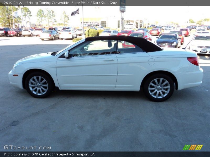 Stone White / Dark Slate Gray 2010 Chrysler Sebring Touring Convertible