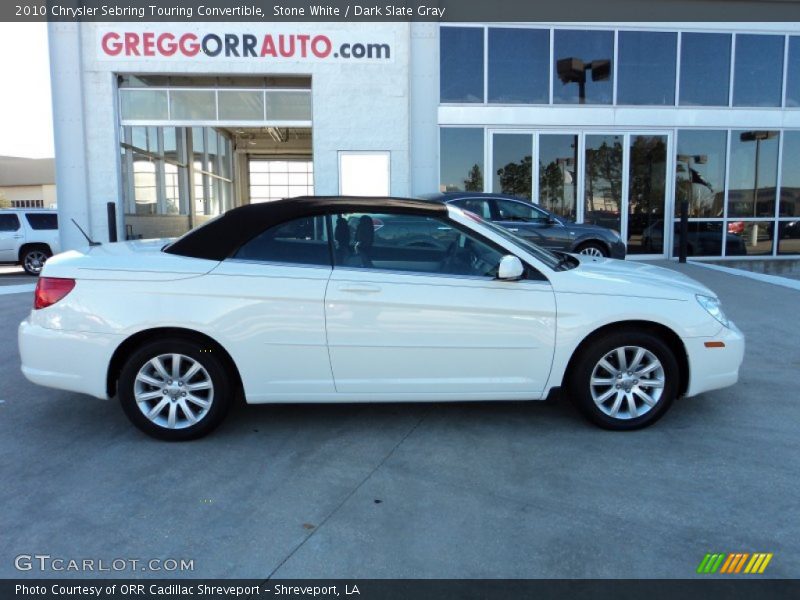 Stone White / Dark Slate Gray 2010 Chrysler Sebring Touring Convertible