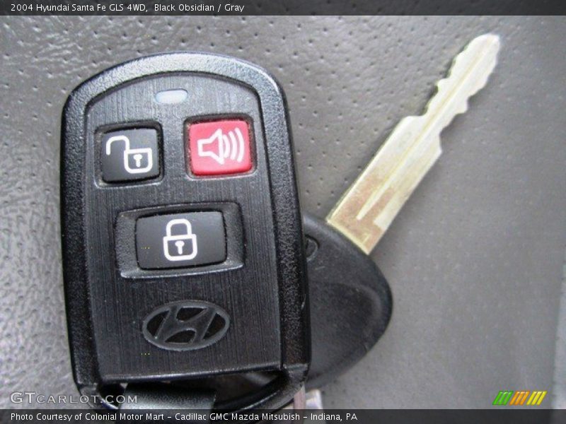 Black Obsidian / Gray 2004 Hyundai Santa Fe GLS 4WD