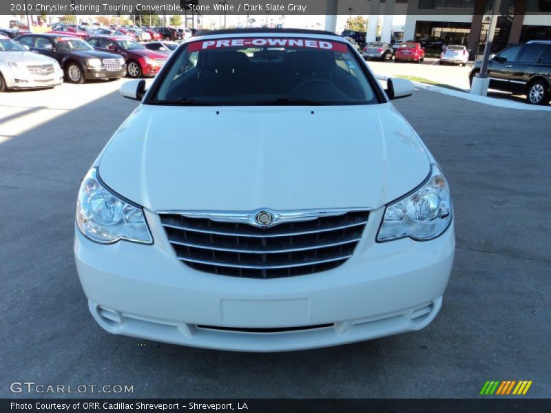 Stone White / Dark Slate Gray 2010 Chrysler Sebring Touring Convertible