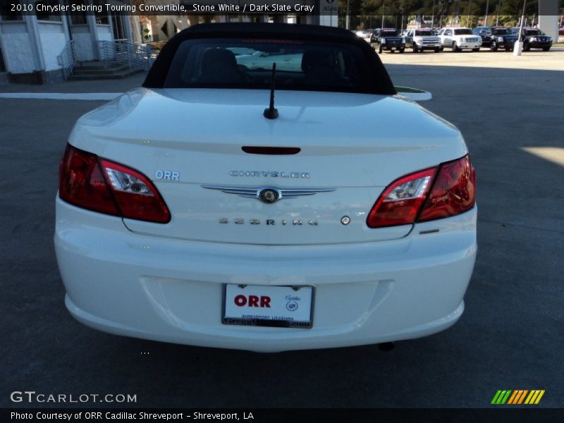 Stone White / Dark Slate Gray 2010 Chrysler Sebring Touring Convertible