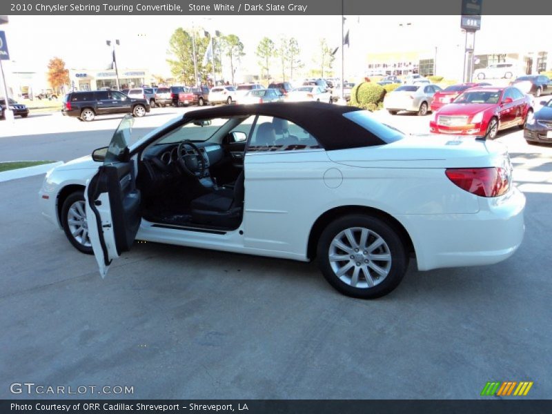 Stone White / Dark Slate Gray 2010 Chrysler Sebring Touring Convertible