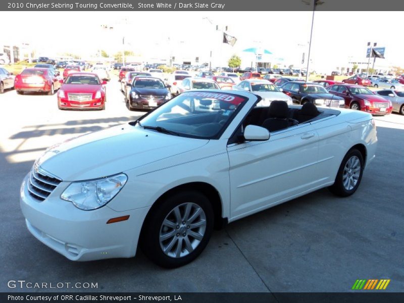 Stone White / Dark Slate Gray 2010 Chrysler Sebring Touring Convertible