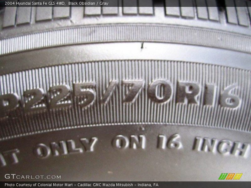 Black Obsidian / Gray 2004 Hyundai Santa Fe GLS 4WD