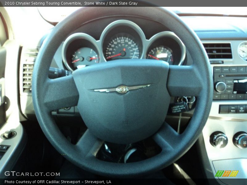 Stone White / Dark Slate Gray 2010 Chrysler Sebring Touring Convertible
