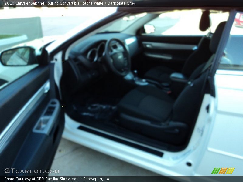 Stone White / Dark Slate Gray 2010 Chrysler Sebring Touring Convertible