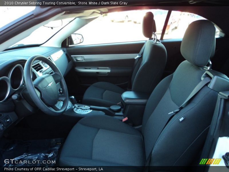 Stone White / Dark Slate Gray 2010 Chrysler Sebring Touring Convertible
