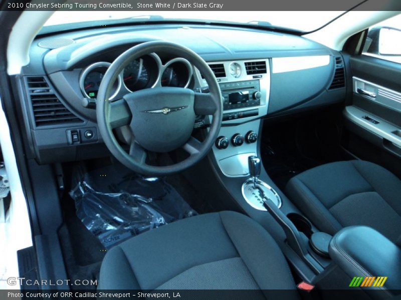 Stone White / Dark Slate Gray 2010 Chrysler Sebring Touring Convertible