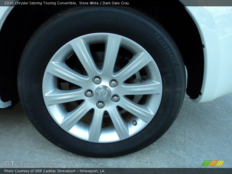 Stone White / Dark Slate Gray 2010 Chrysler Sebring Touring Convertible