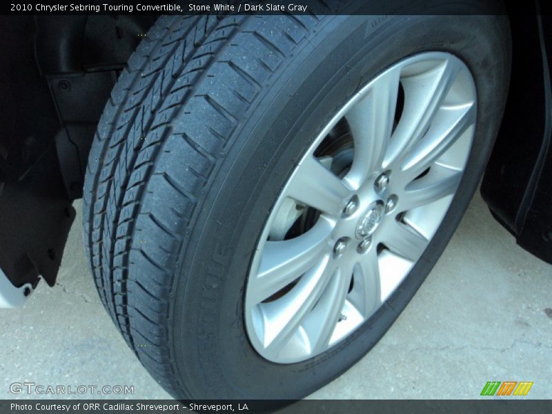 Stone White / Dark Slate Gray 2010 Chrysler Sebring Touring Convertible