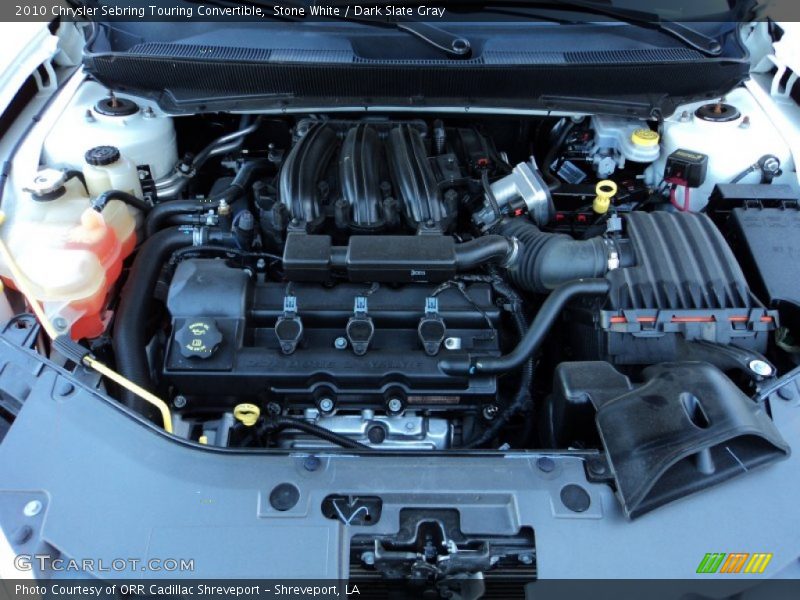 Stone White / Dark Slate Gray 2010 Chrysler Sebring Touring Convertible