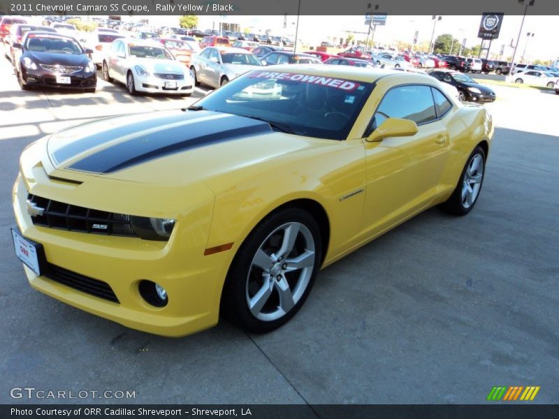 Rally Yellow / Black 2011 Chevrolet Camaro SS Coupe