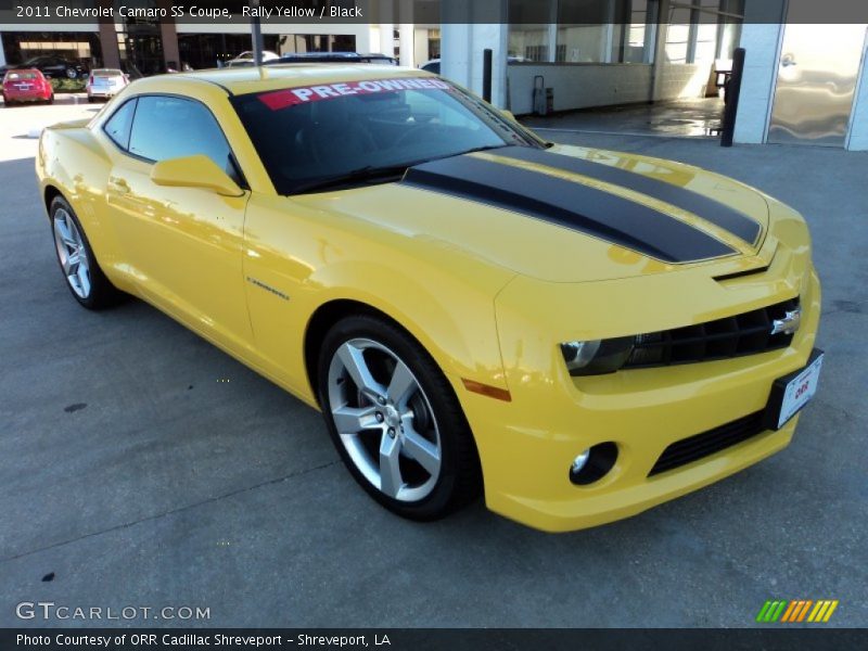 Rally Yellow / Black 2011 Chevrolet Camaro SS Coupe