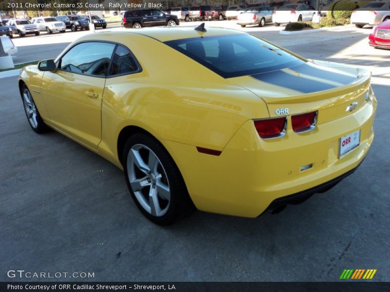 Rally Yellow / Black 2011 Chevrolet Camaro SS Coupe