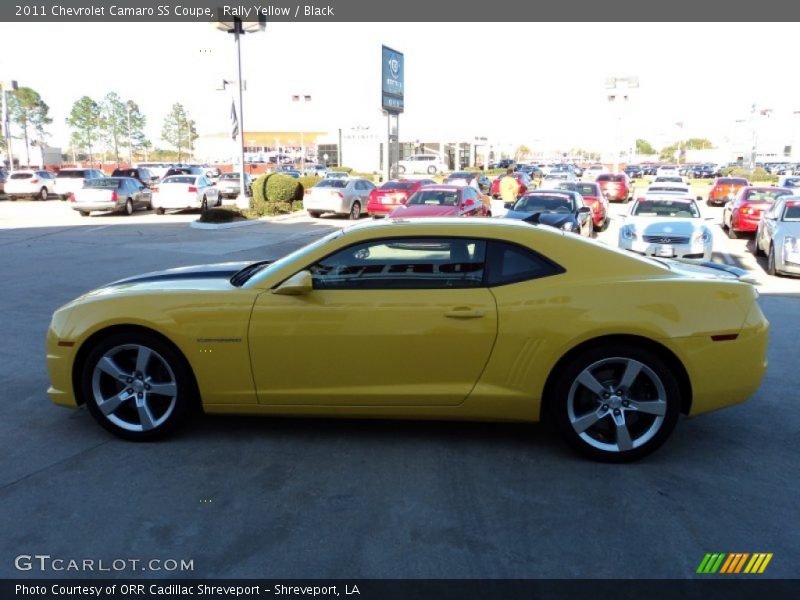 Rally Yellow / Black 2011 Chevrolet Camaro SS Coupe