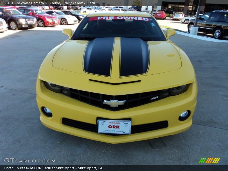 Rally Yellow / Black 2011 Chevrolet Camaro SS Coupe