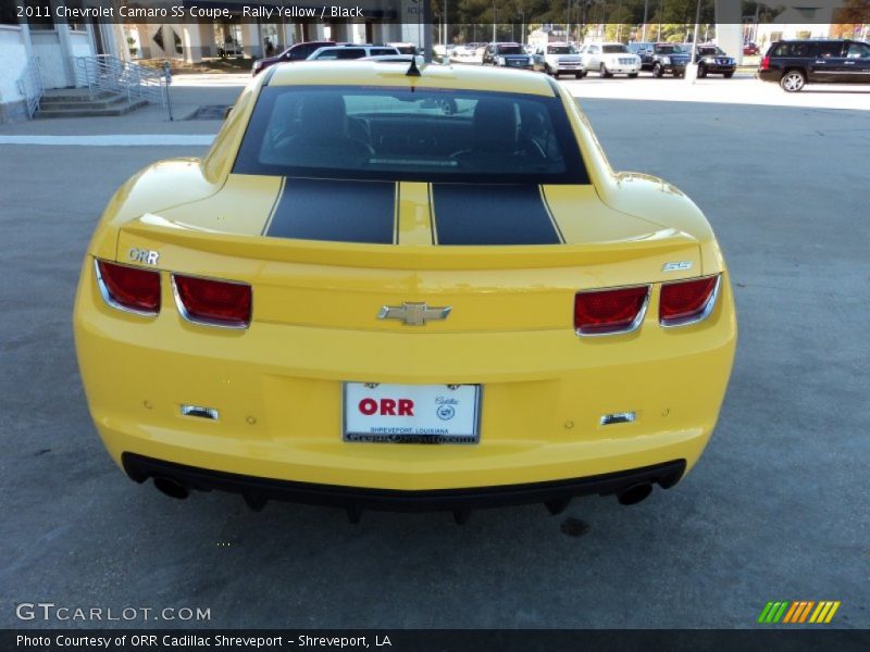 Rally Yellow / Black 2011 Chevrolet Camaro SS Coupe
