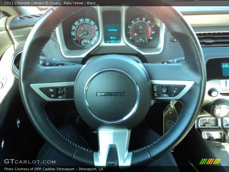 Rally Yellow / Black 2011 Chevrolet Camaro SS Coupe