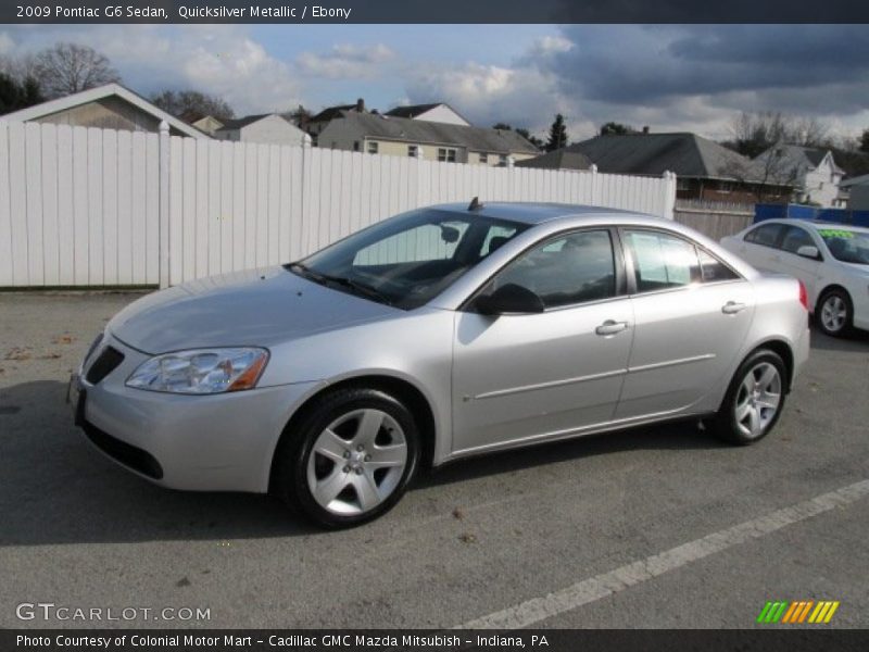 Quicksilver Metallic / Ebony 2009 Pontiac G6 Sedan