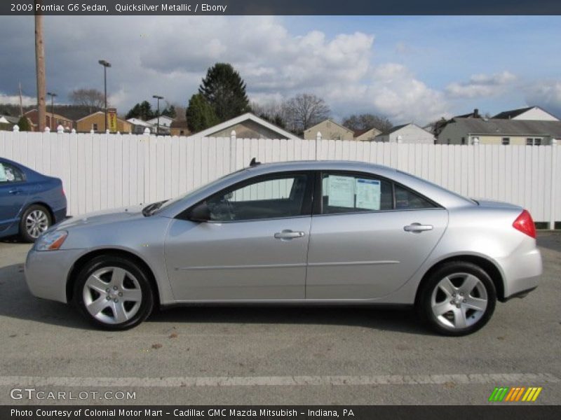 Quicksilver Metallic / Ebony 2009 Pontiac G6 Sedan