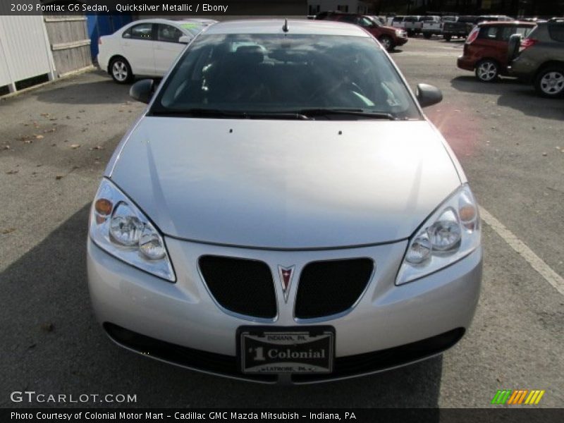 Quicksilver Metallic / Ebony 2009 Pontiac G6 Sedan