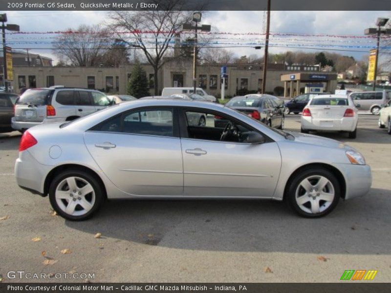 Quicksilver Metallic / Ebony 2009 Pontiac G6 Sedan