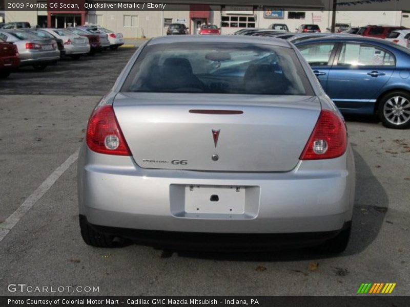 Quicksilver Metallic / Ebony 2009 Pontiac G6 Sedan
