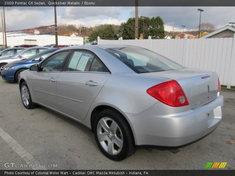 Quicksilver Metallic / Ebony 2009 Pontiac G6 Sedan