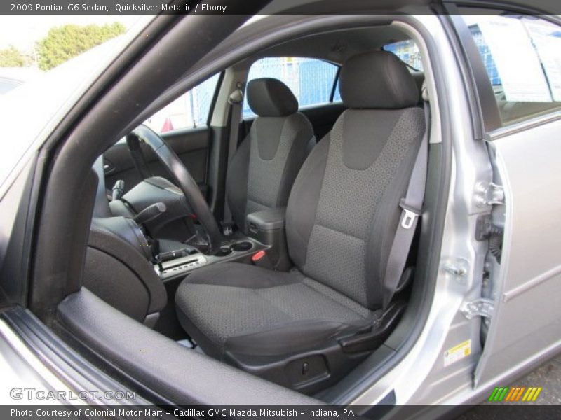 Quicksilver Metallic / Ebony 2009 Pontiac G6 Sedan