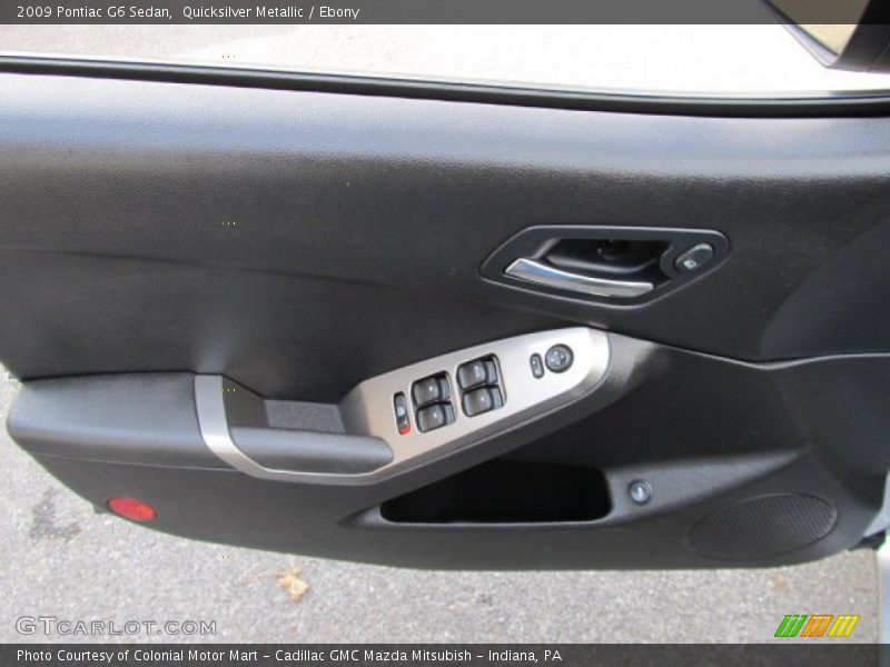 Quicksilver Metallic / Ebony 2009 Pontiac G6 Sedan