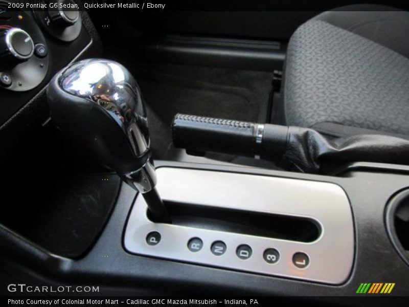 Quicksilver Metallic / Ebony 2009 Pontiac G6 Sedan