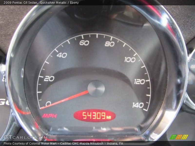 Quicksilver Metallic / Ebony 2009 Pontiac G6 Sedan
