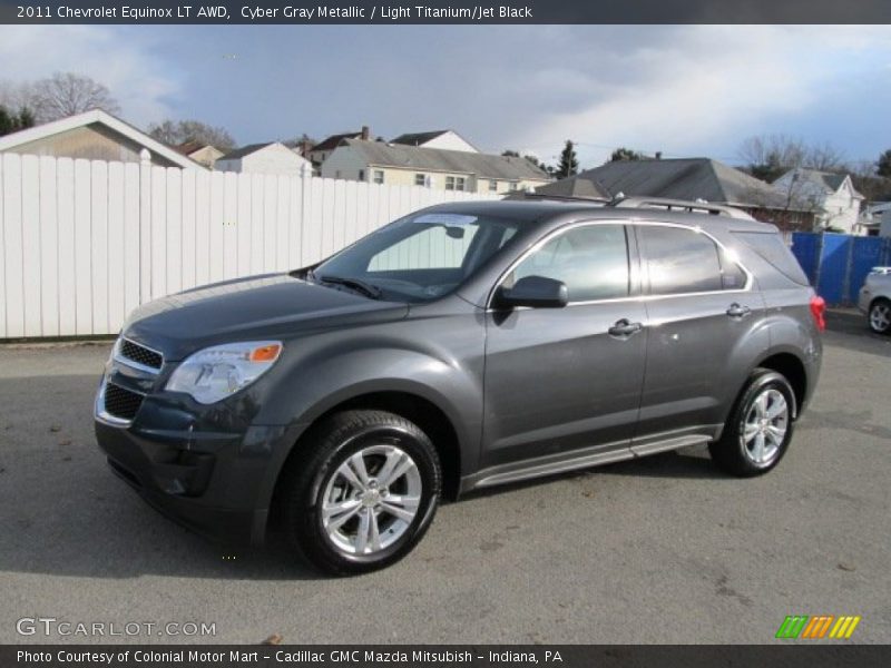 Cyber Gray Metallic / Light Titanium/Jet Black 2011 Chevrolet Equinox LT AWD