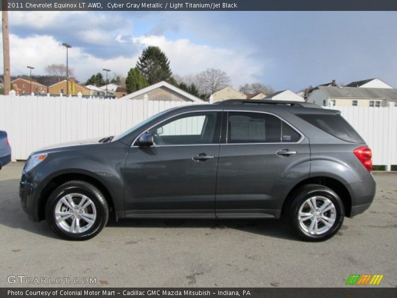 Cyber Gray Metallic / Light Titanium/Jet Black 2011 Chevrolet Equinox LT AWD