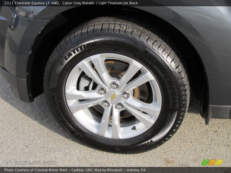 Cyber Gray Metallic / Light Titanium/Jet Black 2011 Chevrolet Equinox LT AWD