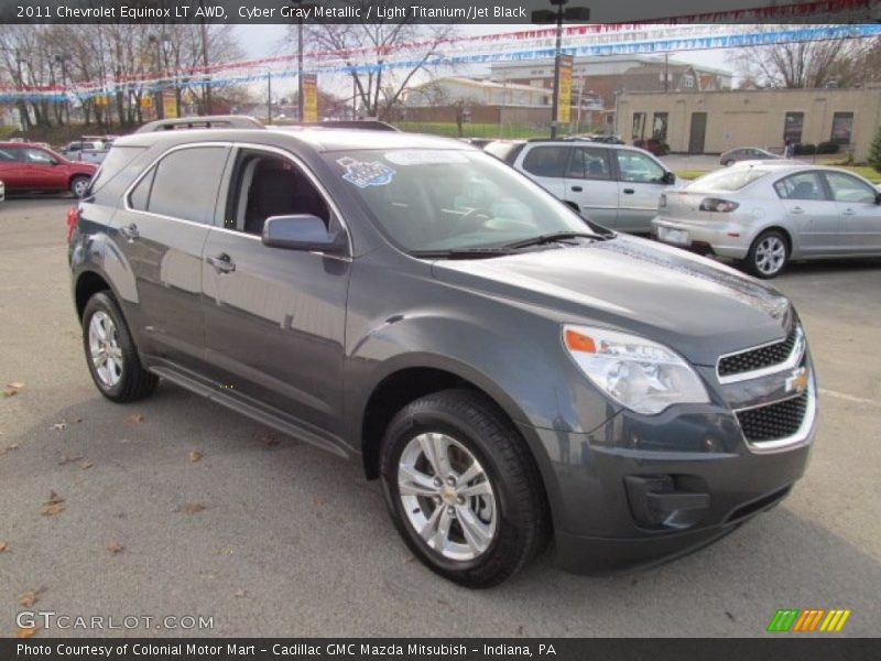 Cyber Gray Metallic / Light Titanium/Jet Black 2011 Chevrolet Equinox LT AWD