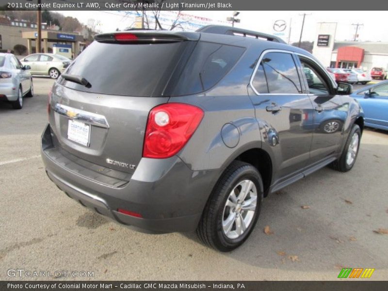 Cyber Gray Metallic / Light Titanium/Jet Black 2011 Chevrolet Equinox LT AWD
