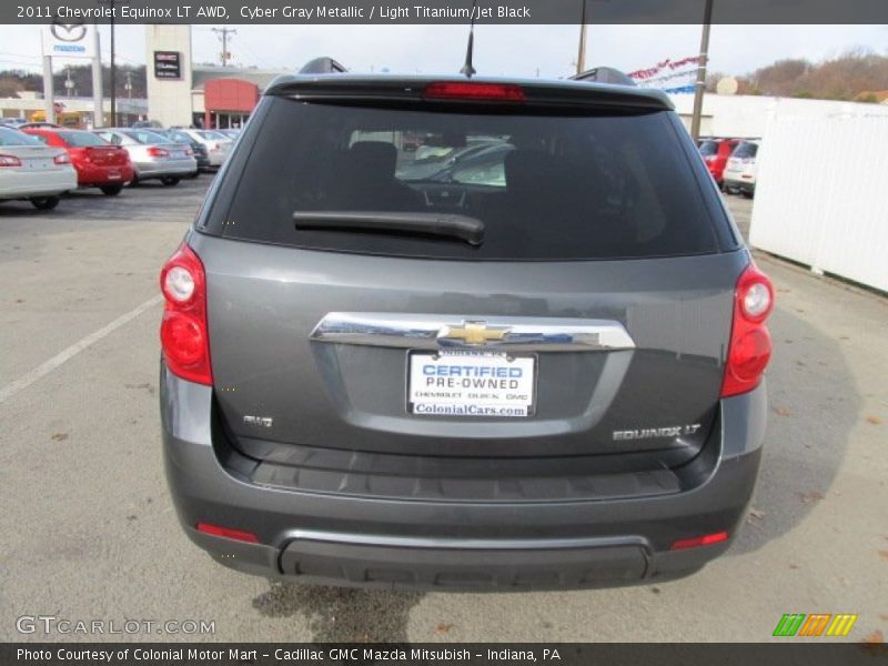 Cyber Gray Metallic / Light Titanium/Jet Black 2011 Chevrolet Equinox LT AWD