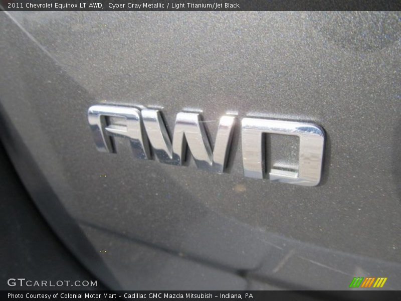 Cyber Gray Metallic / Light Titanium/Jet Black 2011 Chevrolet Equinox LT AWD