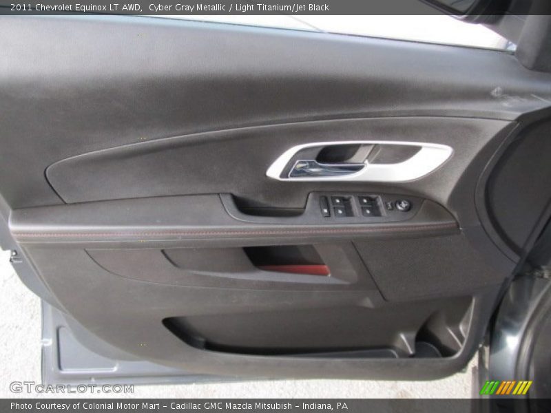 Cyber Gray Metallic / Light Titanium/Jet Black 2011 Chevrolet Equinox LT AWD