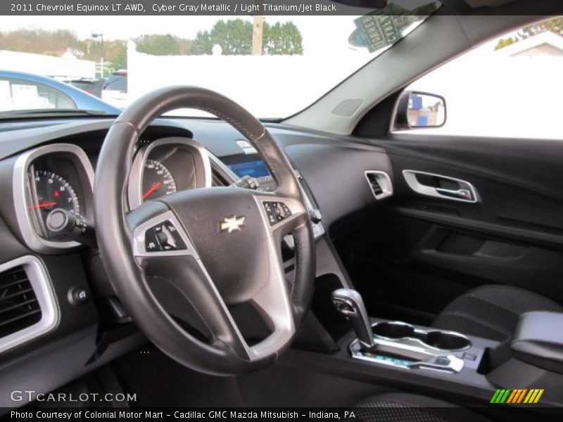 Cyber Gray Metallic / Light Titanium/Jet Black 2011 Chevrolet Equinox LT AWD