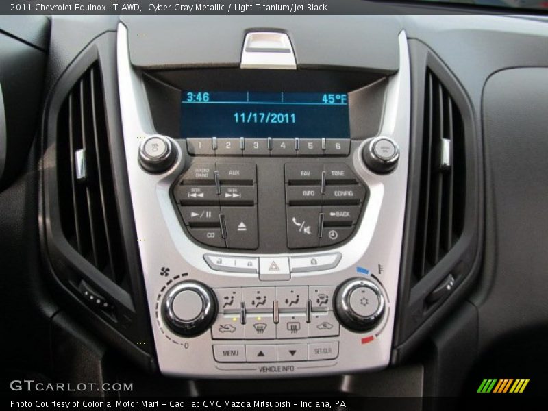Cyber Gray Metallic / Light Titanium/Jet Black 2011 Chevrolet Equinox LT AWD