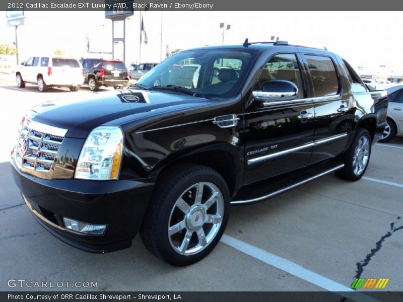 Black Raven / Ebony/Ebony 2012 Cadillac Escalade EXT Luxury AWD