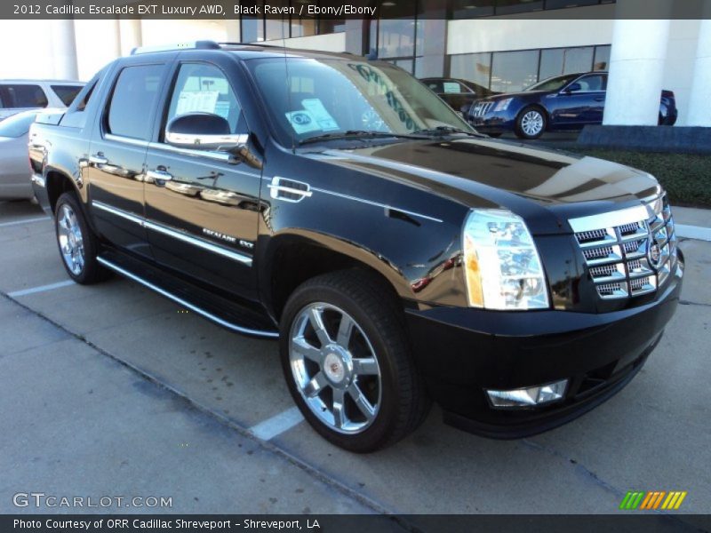 Black Raven / Ebony/Ebony 2012 Cadillac Escalade EXT Luxury AWD