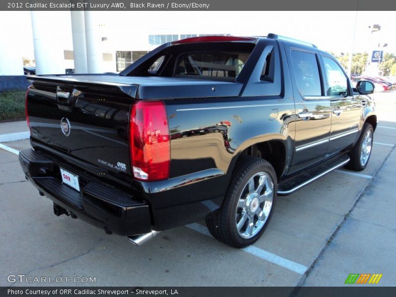 Black Raven / Ebony/Ebony 2012 Cadillac Escalade EXT Luxury AWD