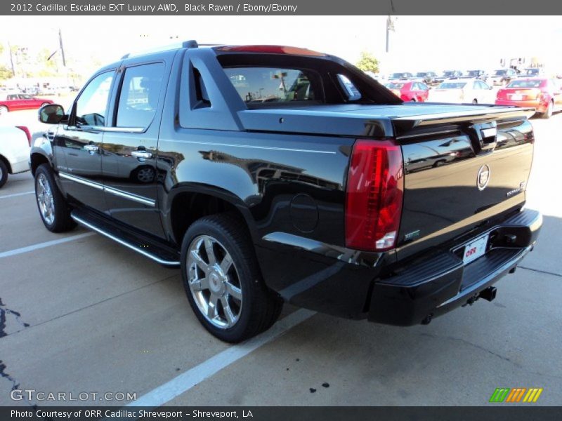 Black Raven / Ebony/Ebony 2012 Cadillac Escalade EXT Luxury AWD
